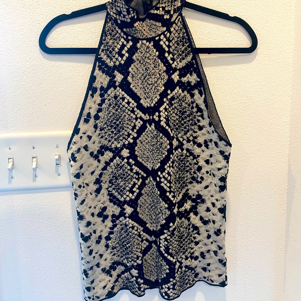 Zara snake print tank top